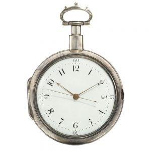 An English silver coach watch with centre seconds Circa 1796