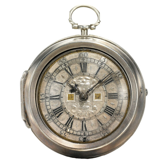 An English verge watch with date and radiant sun Circa 1700 An English verge watch with date and radiant sun Circa 1700