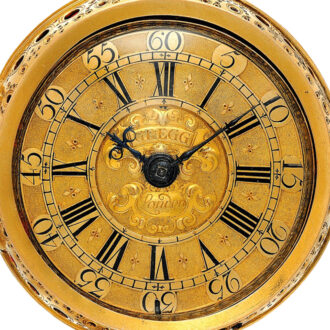 An English gold early quarter repeating verge watch Circa 1711