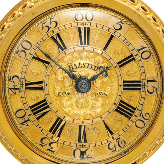 A superb English gold quarter repeating verge Circa 1712 A superb English gold quarter repeating verge Circa 1712