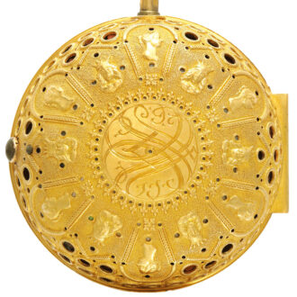 A superb English gold quarter repeating verge Circa 1712