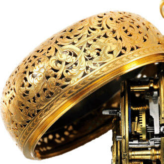 A very fine English quarter repeating verge watch Circa 1715