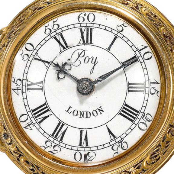 An English gold triple cased quarter repeating verge Circa 1745 An English gold triple cased quarter repeating verge Circa 1745