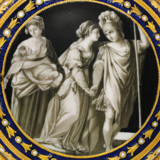 An English splendid gold and enamel verge watch Circa 1765