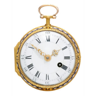 English gold and enamel consular-cased verge watch Circa 1771