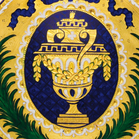 English gold and enamel consular-cased verge watch Circa 1771 English gold and enamel consular-cased verge watch Circa 1771