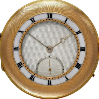 An English rare gold half hunting cased lever watch Circa 1909