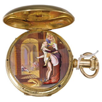 Quarter repeater musical watch with erotic automaton Circa 1815