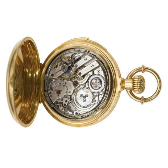 A Swiss minute repeating perpetual calendar watch Circa 1880 A Swiss minute repeating perpetual calendar watch Circa 1880