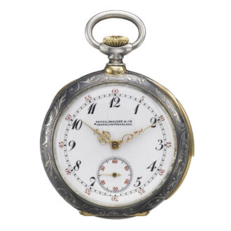 A rare Swiss silver and niello minute repeating watch Circa 1910 A rare Swiss silver and niello minute repeating watch Circa 1910