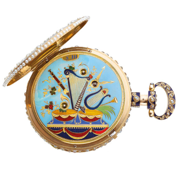 A Swiss quarter repeating, musical hour striking watch Circa 1815 A Swiss quarter repeating, musical hour striking watch Circa 1815