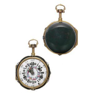 French gold and bloodstone repeating à toc verge Circa 1760