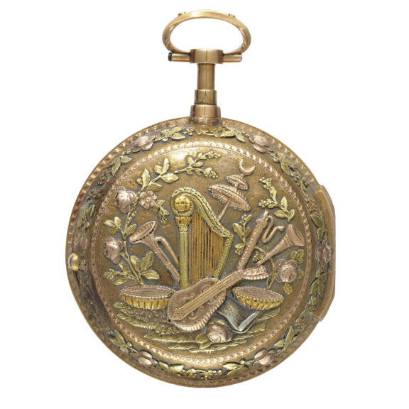 A two-colour gold French quarter repeating watch Circa 1810