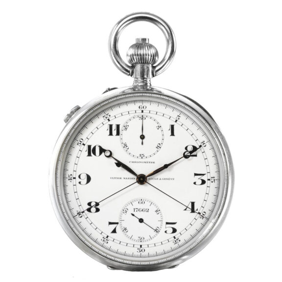 A Swiss chronometer split seconds chronograph Circa 1910