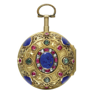 An English gold gem-set quarter repeating verge Circa 1705