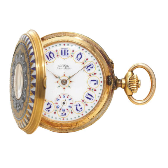 A historically important Swiss gold, enamel watch Circa 1893 A historically important Swiss gold, enamel watch Circa 1893