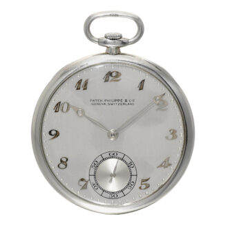 A Swiss white gold open-faced keyless lever watch Circa 1927