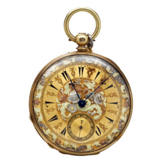 A gold Swiss watch made for the turkish market Circa 1850