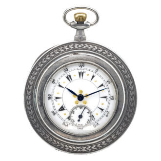 A silver Swiss watch made for the Turkish market Circa 1900