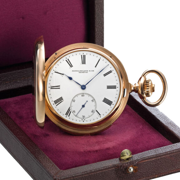 An unusual gold Swiss quarter repeating lever watch Circa 1890