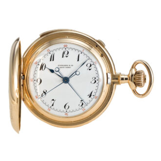 Swiss gold repeating split seconds chronograph Circa 1892