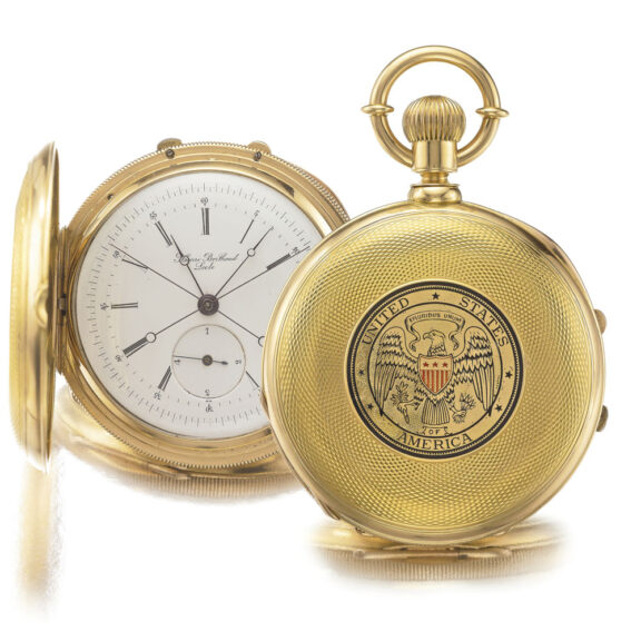 A Swiss United States of America presentation watch Circa 1880