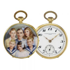 A yellow gold Swiss open-faced keyless lever watch Circa 1920