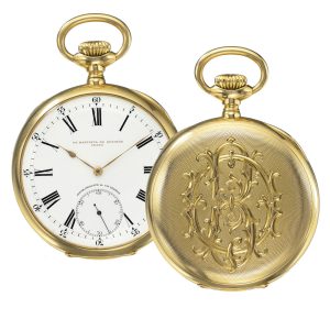 A pink gold Swiss Patek Philippe open-faced watch Circa 1910
