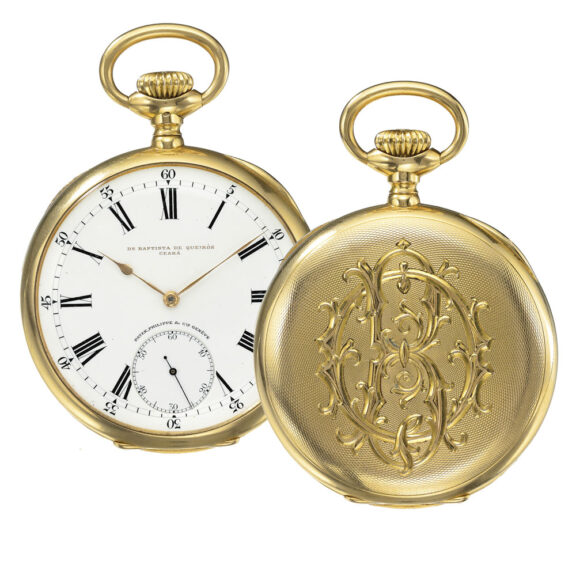 A pink gold Swiss Patek Philippe open-faced watch Circa 1910