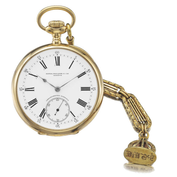 A gold Swiss open-faced watch by Patyek Philippe Circa 1908