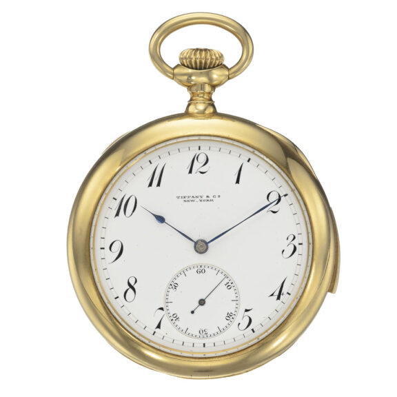 A gold American open-faced minute repeating watch Circa 1892