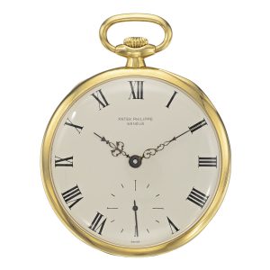 An 18 carat yellow gold Swiss open-faced watch Circa 1937
