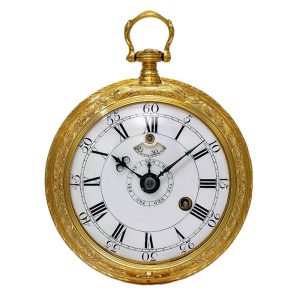 An English cylinder watch with annular calendar Circa 1760