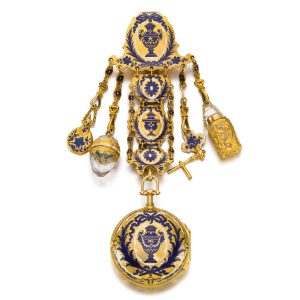 English quarter repeating verge with chatelaine Circa 1770