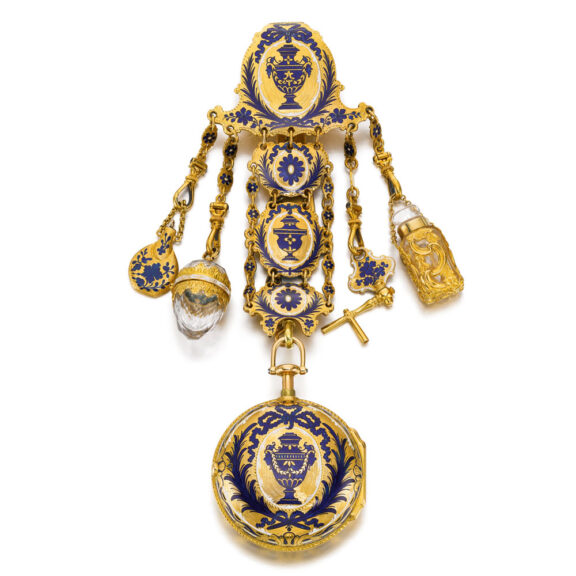 English quarter repeating verge with chatelaine Circa 1770