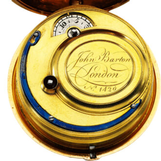 An English gold watch with portrait of John Harrison Circa 1772 An English gold watch with portrait of John Harrison Circa 1772