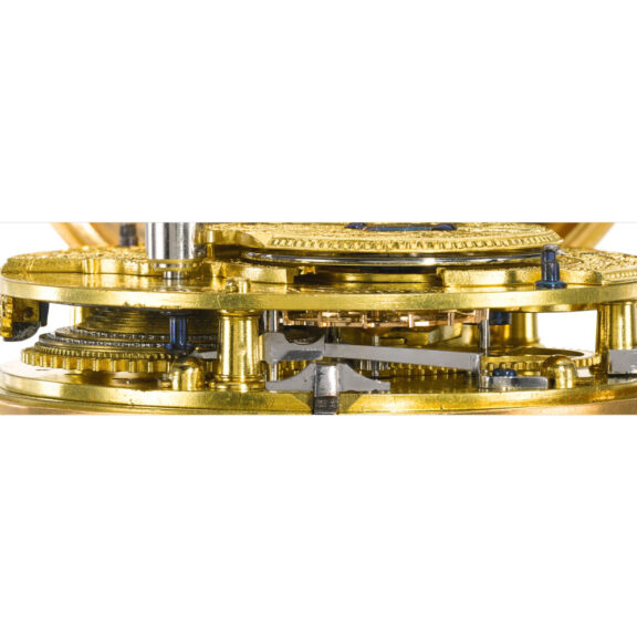 English gold cylinder watch with regulator type dial Circa 1809 English gold cylinder watch with regulator type dial Circa 1809