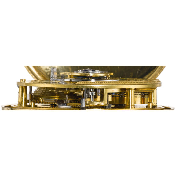 An English rare gilt-metal pair cased chronometer Circa 1795 An English rare gilt-metal pair cased chronometer Circa 1795