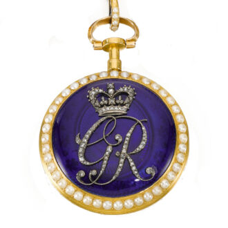 An English verge watch with matching chatelaine Circa 1700