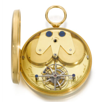 English gold tourbillon with chronometer escapement Circa 1970