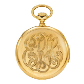 A Swiss fine pink gold minute repeating keyless watch Circa 1908 A Swiss fine pink gold minute repeating keyless watch Circa 1908