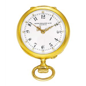 A Swiss small yellow gold open-faced pendant watch Circa 1903