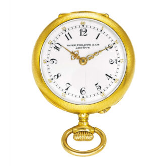 A Swiss small yellow gold open-faced pendant watch Circa 1903