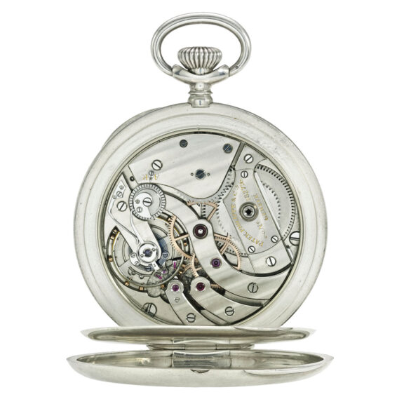 A Swiss silver open-faced keyless lever deck watch Circa 1914 A Swiss silver open-faced keyless lever deck watch Circa 1914