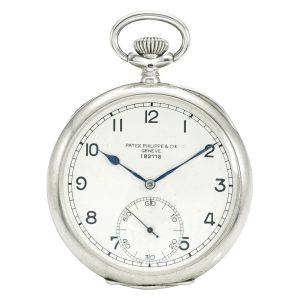 A Swiss silver open-faced keyless lever deck watch Circa 1914
