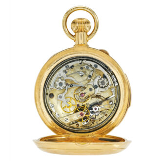 Swiss gold minute repeating perpetual calendar watch Circa 1900