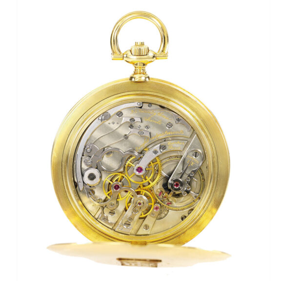A French perpetual calendar, chronograph, dual time Circa 1928 A French perpetual calendar, chronograph, dual time Circa 1928