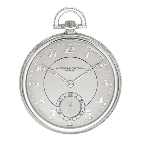 A Swiss white gold keyless open faced dress watch Circa 1930 A Swiss white gold keyless open faced dress watch Circa 1930