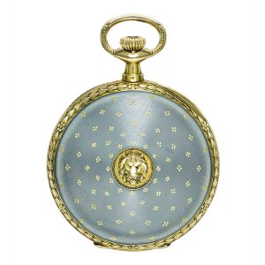 Swiss gold and enamel open faced lever watch Circa 1905
