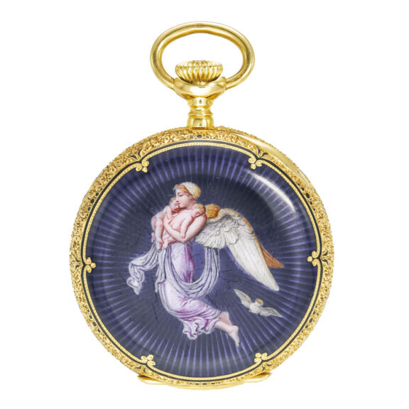 A small Swiss gold and enamel Patek Philippe watch Circa 1901